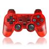 K&SGAMER PS2 Wireless Controller, PlayStation 2 Compatible Analog Controller (Clear Red)