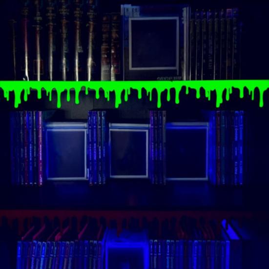 3D Printed Drop Bookshelf Ornament Glow-in-The-Dark Bleeding Drip Decoration Haunted