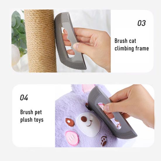 Yousheng 3Pcs Pet Hair Removal Tool Silicone Pet Fur Removal Tool Dog Cat Shedding Removal Lint Remover for Sofa Carpet Car Seats