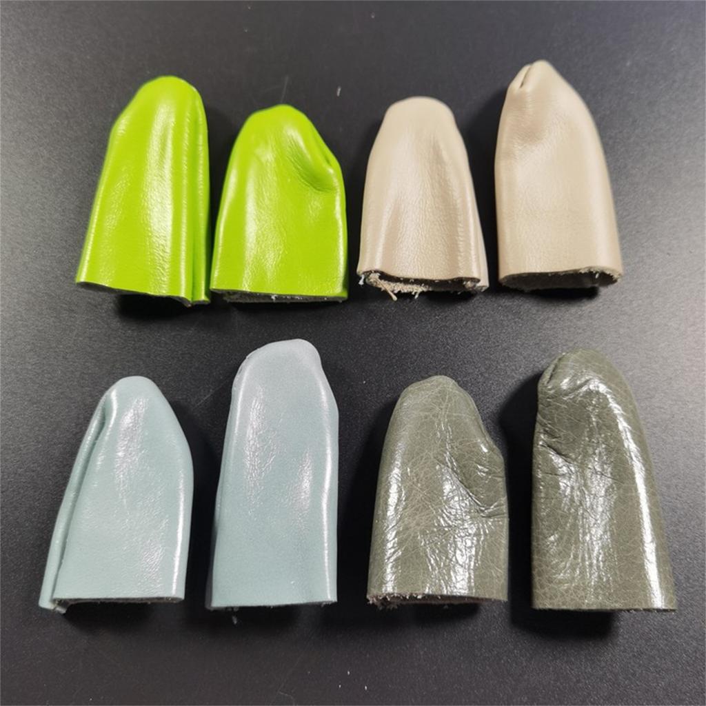 5 Sets/10Sets Leather Thimble Finger Protector Thumb and Index Finger Thimble/Protector for Hand Sewing Needlework Craft
