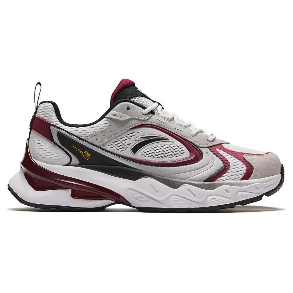 Anta Millennial 7 Cushioning, Wear Resistant Low top Casual Shoes Men's White Black Red 112428890-1