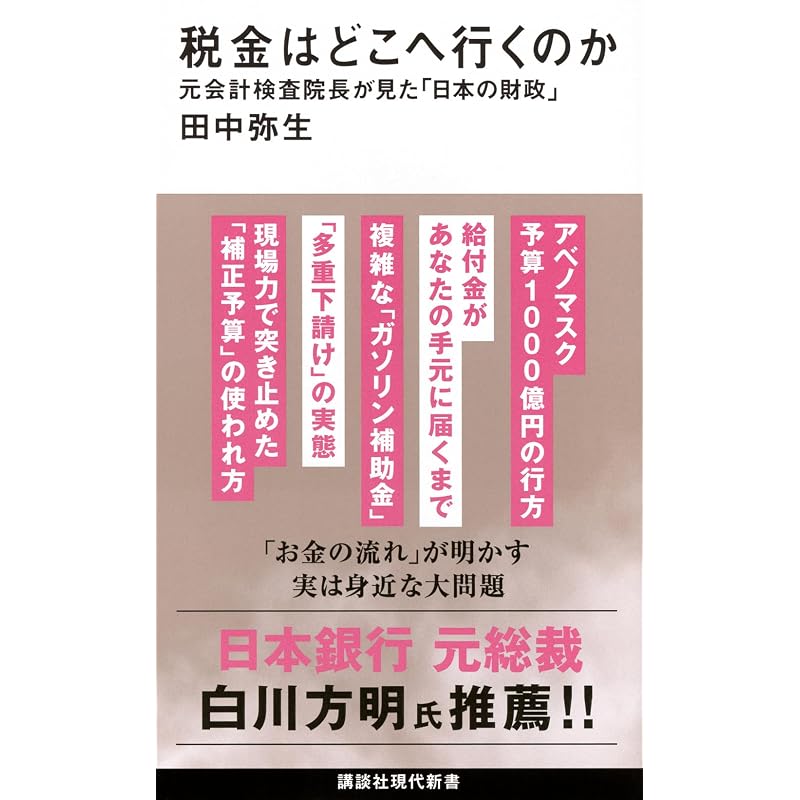 Where Does Tax Money Go? A Former Director of the Board of Audit's View of "Japan's Public Finances" (Kodansha Gendai Shinsho 2822)