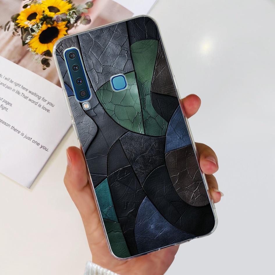 For Samsung Galaxy A9 2018 Case A920 SM-A920F Silicone Cover Popular Flower Clear TPU Soft Phone Case For Samsung A9 2018 Bumper