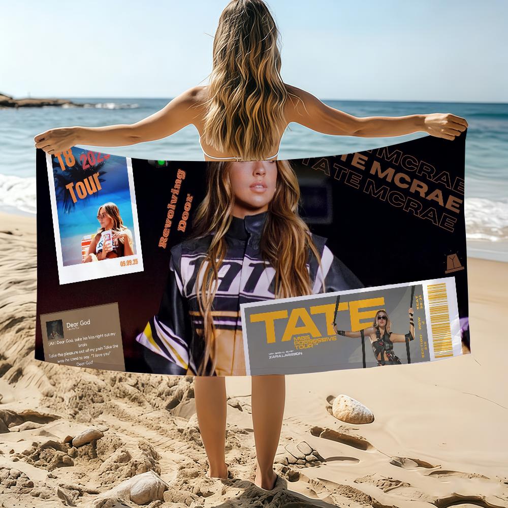 

Singer T-Tate McRae So Close to What Towel Beach Towel Oversized Quick Dry Towel Absorbent Soft Swim BeachTowels for Men Women W40*H60(CM)