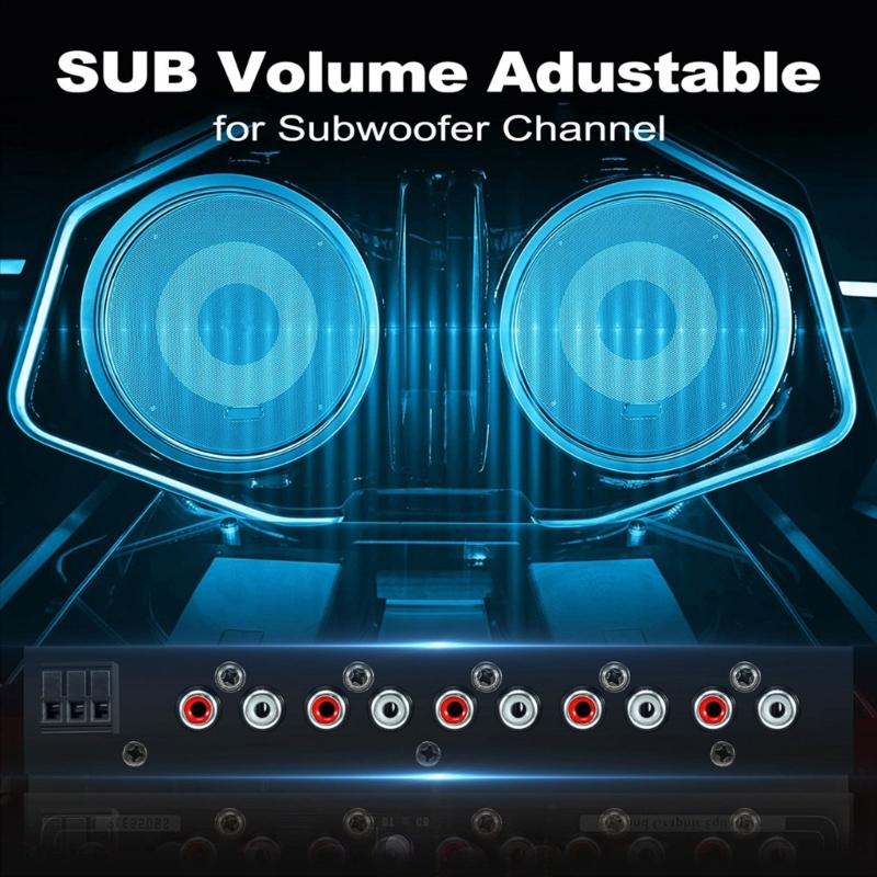 High Performances 7 Band Car Equalizer with Parametric Control and Subwoofer Output for Superior Stereo Sound Experience