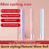 Mini žehlička kulma stylingový nástroj na vlasy přenosná dobíjecí žehlička na vlasy kulma klipsy nabíjení USB typu C 180 teplota