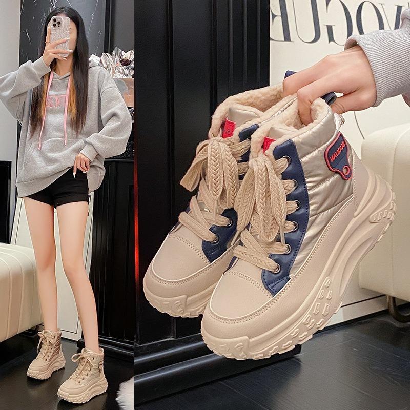 Thick-soled High-top Women's Shoes Are Versatile and Casual Sports Shoes