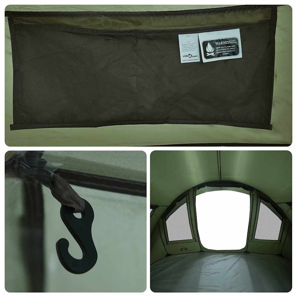 Fishing Tent for 2 Persons Olive Green Waterproof