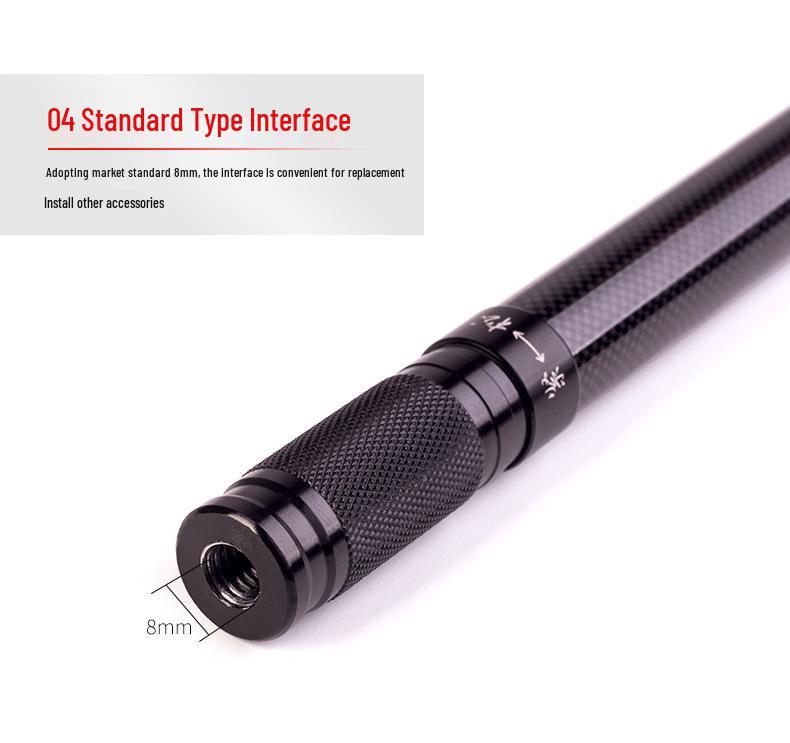 Надлегкий карбоновий підсак для нахлистової риболовлі - Телескопічний, Ізольований, Коротка секція, Надтвердий для карася