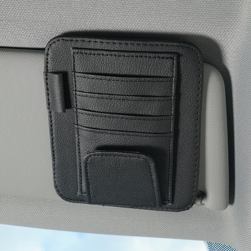 PU Vehicle Sun Visors Glasses Clip Holder Ensures Scratch Frees and Secure Storage for Every Driver's Needs Easy Install