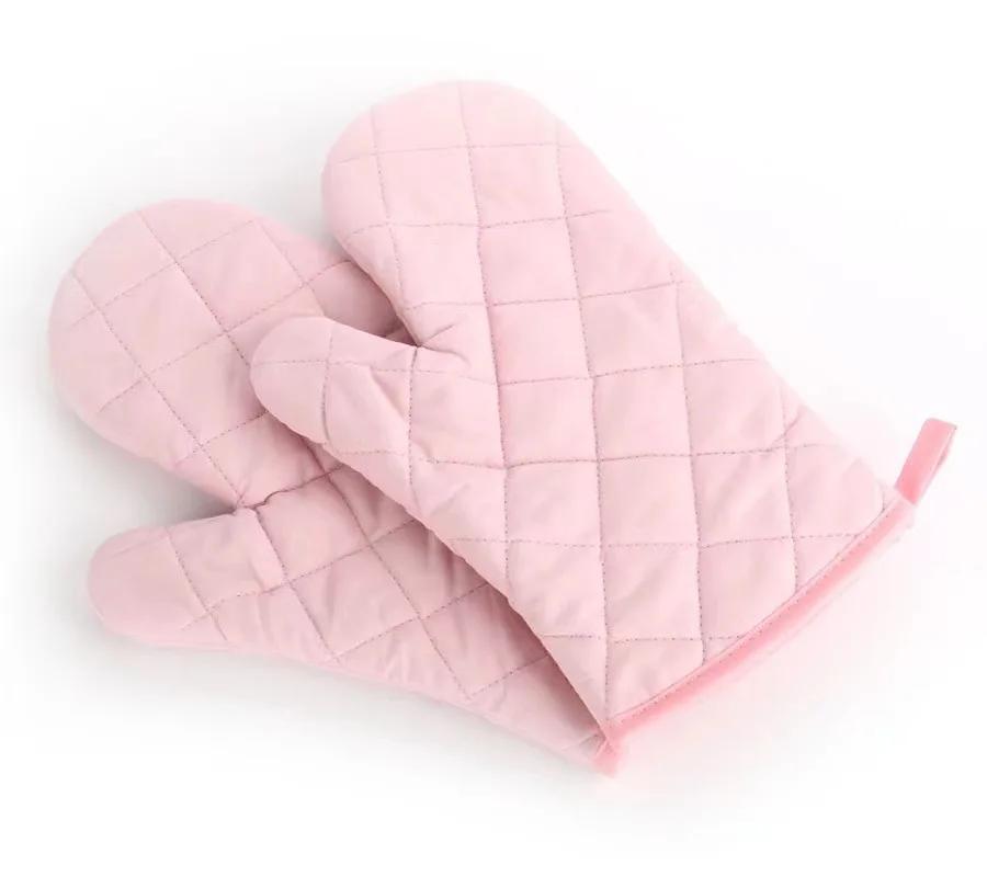 Neu Verdickte Mikrowellen-Herd-Handschuhe Backofen Spezielle Isolierung und Anti-Verbrühungs-Baumwollmaterial