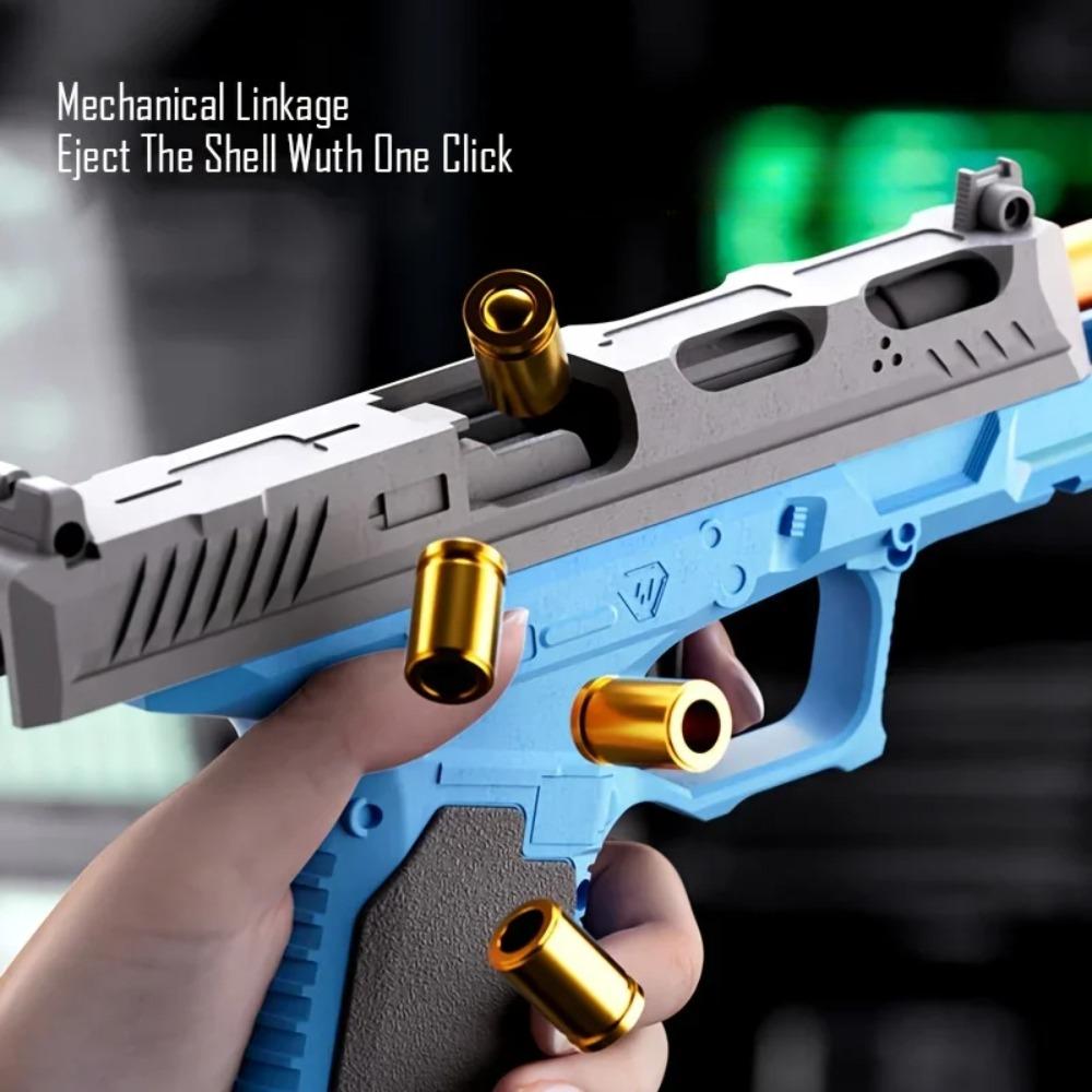 P320 Pistol Gun Soft Bullet Automatic Toy Gun With Blowback Outdoor Sports Shooting Game Christmas Birthday Gift For Kids