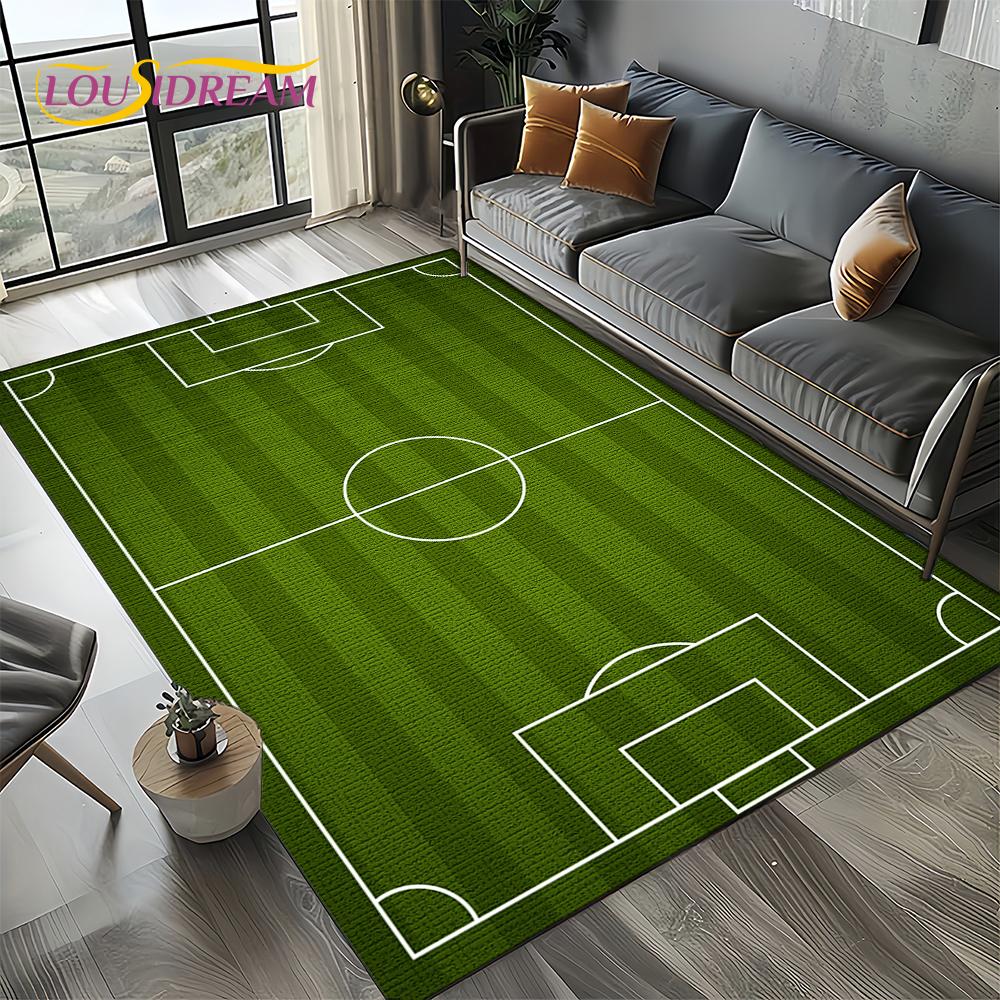 27 Style Football Field Soccer Sport Carpet Rug for Living Room Bedroom Home Sofa Decoration,Kids Area Rug Non-slip Floor Mat
