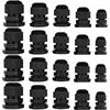 10 Stück Wasserdichte Kabelverschraubung M8 M12 M16 M20 M25 M32 M40 Schwarzer Kunststoff Dichtverbindung Nylon IP68 Weiß Kabelfixierung Nylonverbinder
