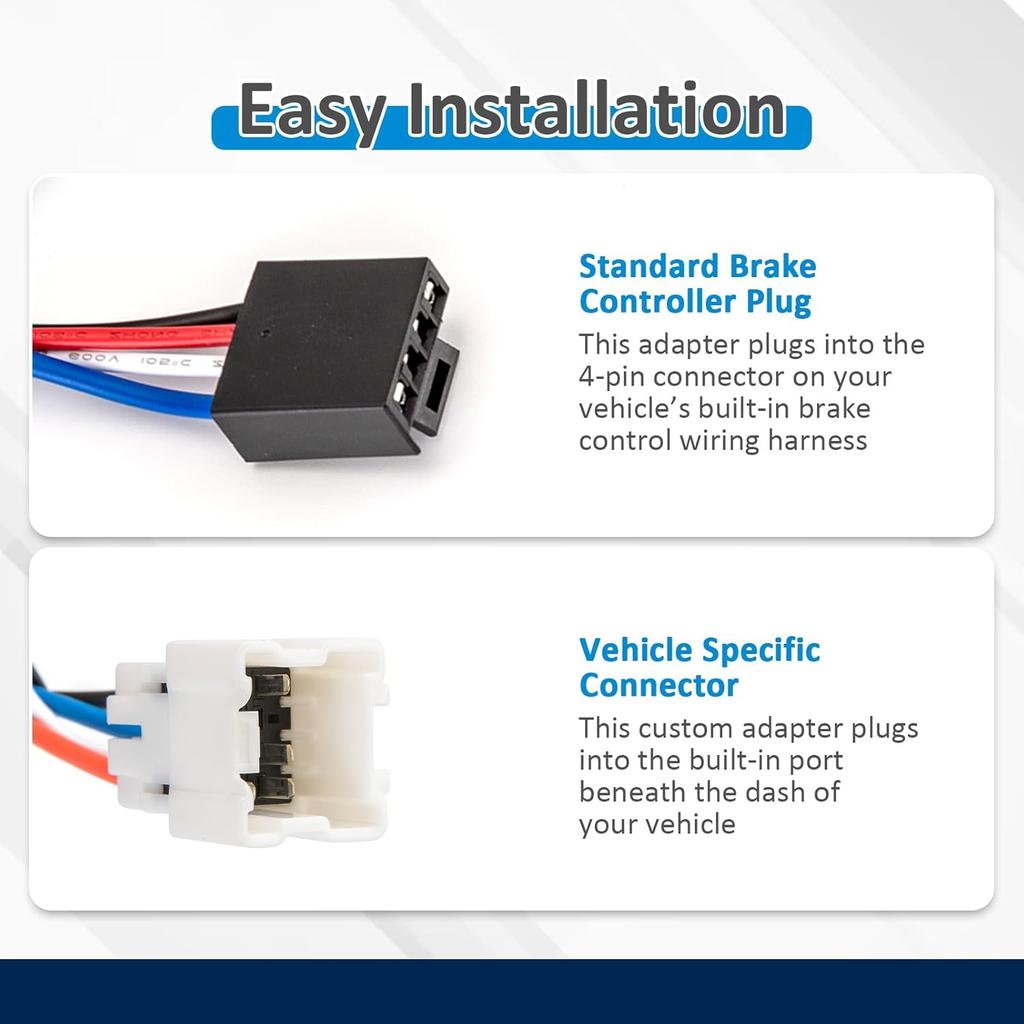 Wsays Trailer Brake Controller Wiring Adapter Compatible with Nissan Frontier/Armada 05-24 Fit Titan 04-23 Fit Pathfinder 05-20 Fit NV 1500/2500/3500
