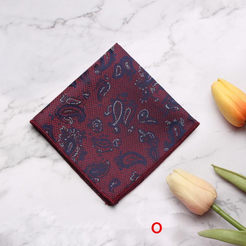 Source Pocket Towel Men'S Polyester Suit Dress Chest Towel Multi-Color Handkerchief Sales Striped Small Square Towel