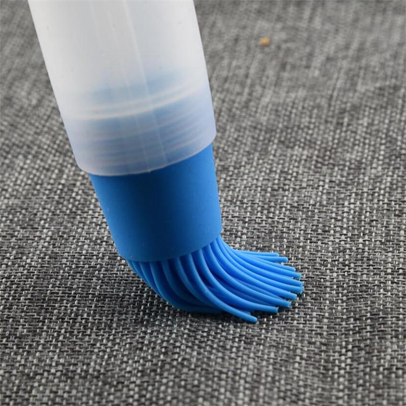 4 Colors Silicone Oil Bottle With Brush Baking BBQ Basting Brush Pastry Oil Brush Kitchen Baking Honey Oil Barbecue Tool Gadgets