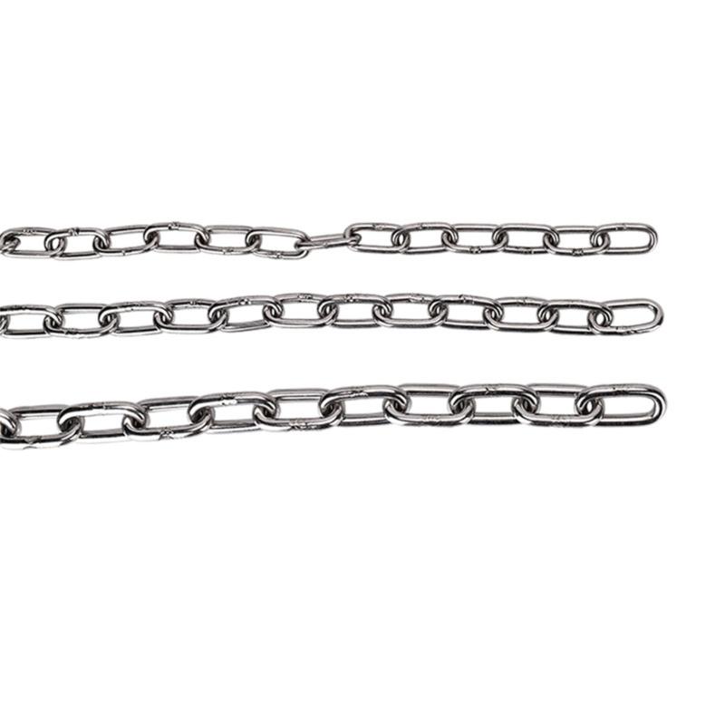 Multipurpose 100cm Silver Stainless Sturdy Steel Chain Accessory for Hanging Artworks Light Fixtures and Flowerpots