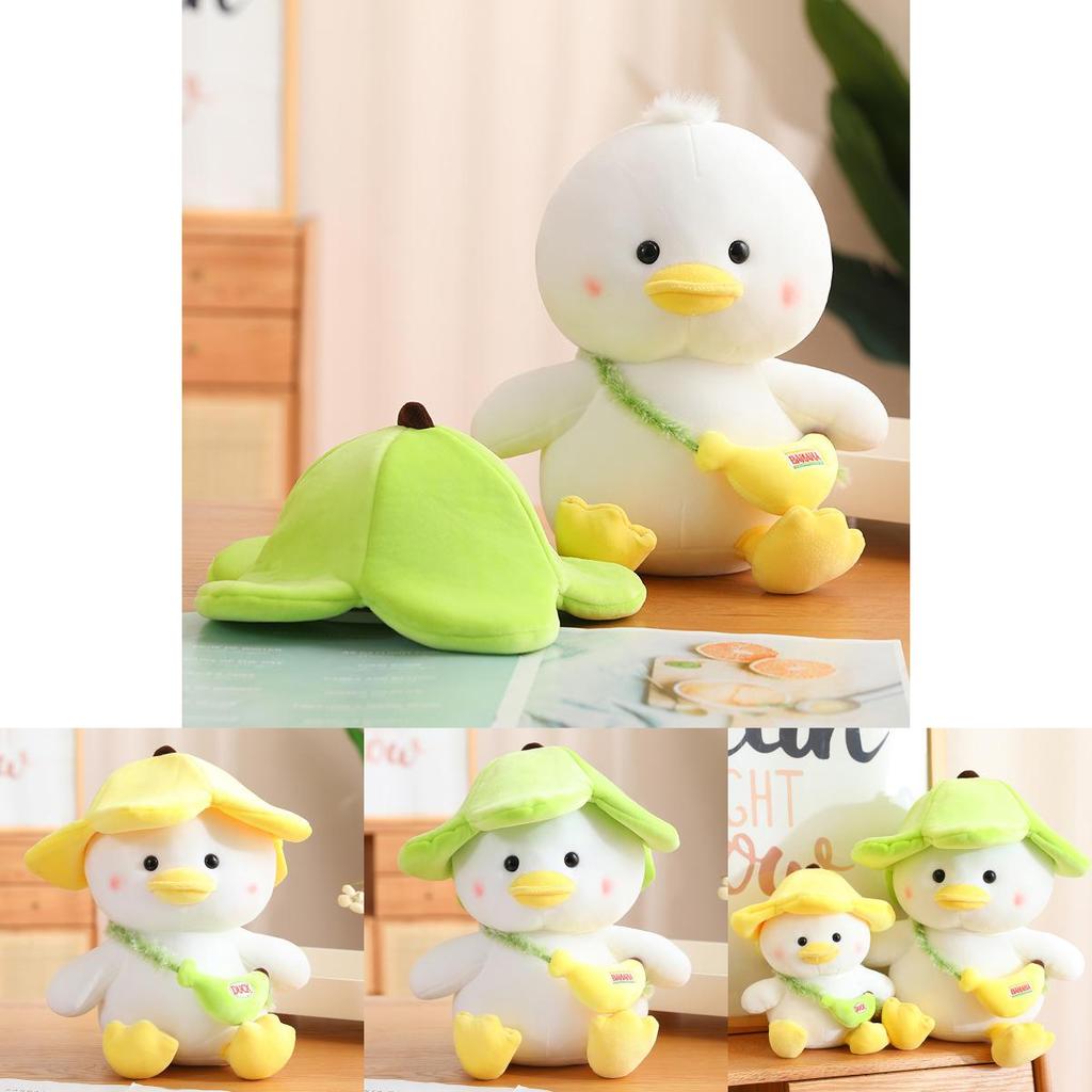 Cute Yellow Duck Plush Toy Banana Duck Stuffed Animal Doll Sofa Cushion Birthday Gift