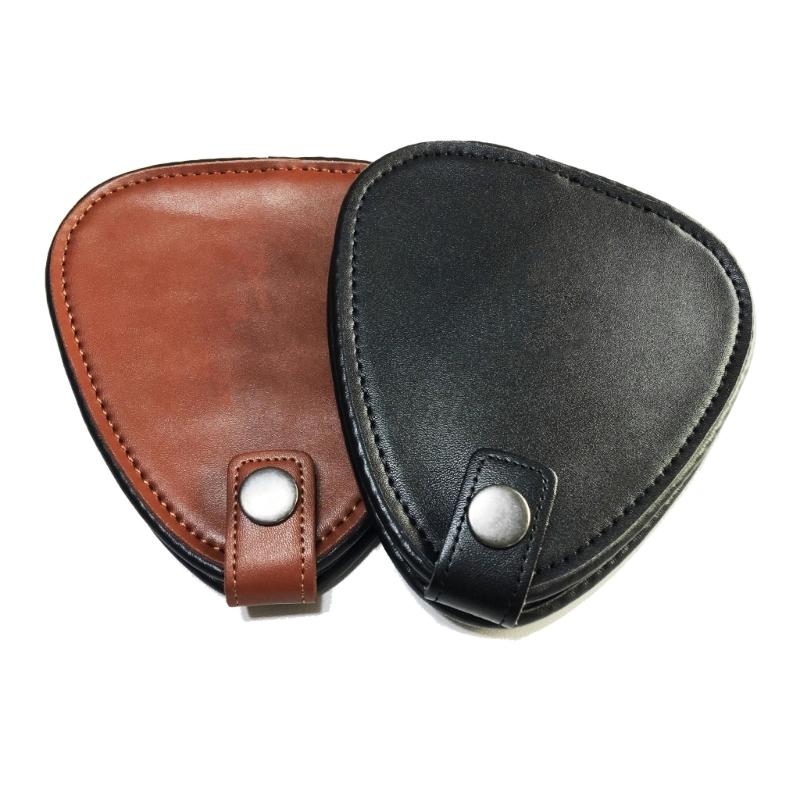 Guitar Picks Holder Case for Electric Guitar Picks Storage Pouch Box, PU Leather Guitar Plectrums Bag for Guitar Players