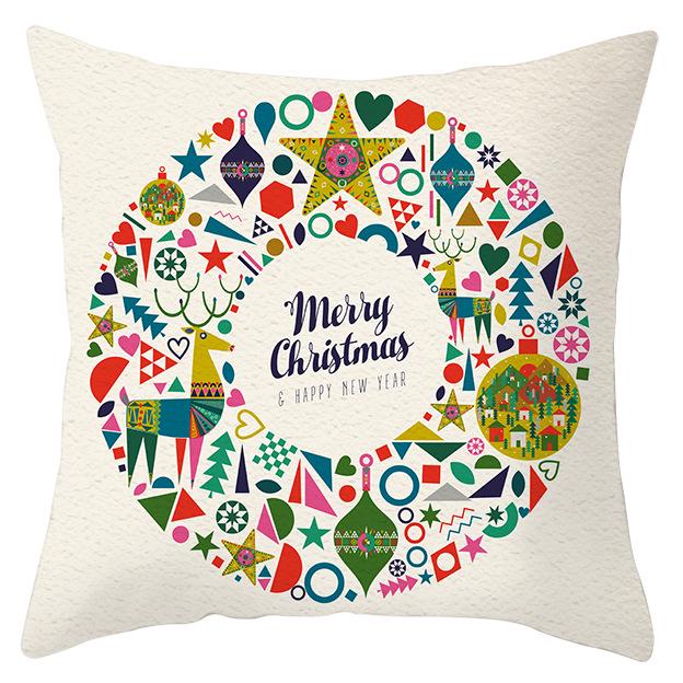 Рождественский лось снежинка персиковая кожа флис наволочка праздничный домашний декор автомобильная диванная наволочка