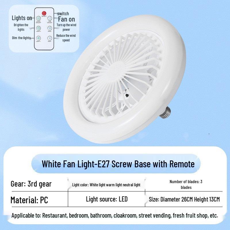 E27 Base LED Ceiling Fan Light for Bedroom, Kitchen, Bathroom, Restaurant – Super Bright and Compact Design.