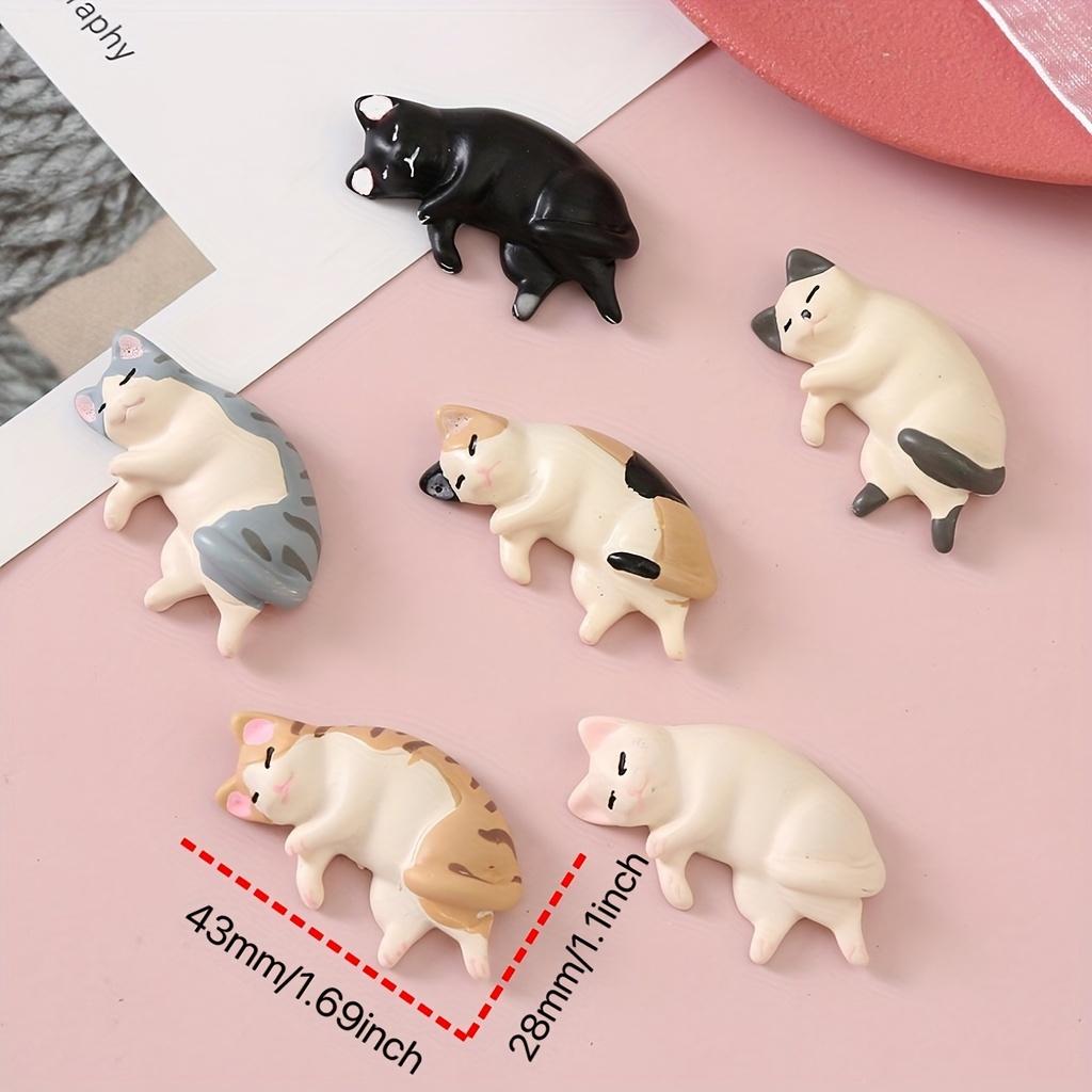 6 Stück, neue magnetische Kühlschrankmagnete mit Katzenmotiv, personalisierter Kühlschrankmagnet für Küche, Büro, Whiteboard, Schließfach, Schrank und Spülmaschine