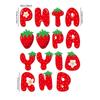 1 Set Strawberry Theme Banner for Home Festival Party Birthday Decorations