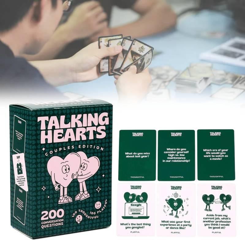 Engaging English Version Talking Hearts Strategy Card Game For Social Gatherings And Family Fun