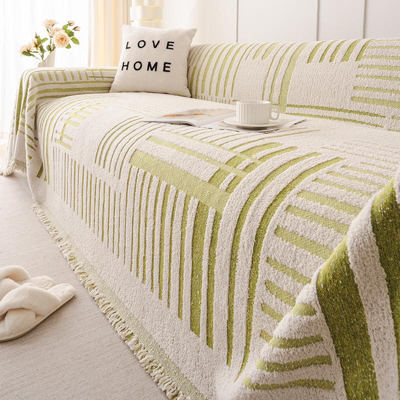 Thickened Fleece Universal Sofa Blanket Non-Slip Cover Cloth Full Covered Pieces Cover Sofa Towel Machine Washable
