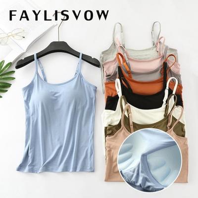 Modal Female Large Size No Steel Ring Integrated Five-finger Chest Pad Camisole Bottoming Shirt Slim Multicolor