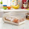 Neue rollende Eieraufbewahrungsbox Doppelschichtiger Lagerständer Automatisches Eierrollgerät Kühlschrank-Eieraufbewahrungsbox Küchen-Frischhaltebox