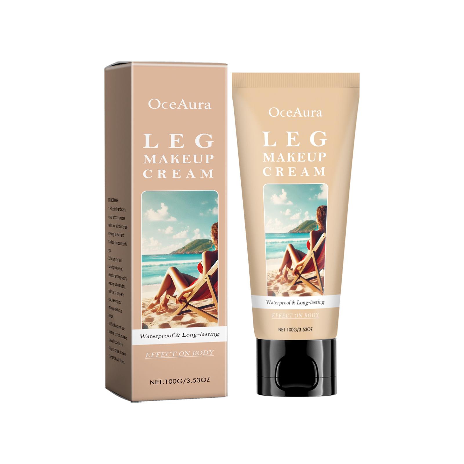 OCEAURA Body Self Tanning Foundation Cream Bronze Skin Moisturizing Concealer Makeup 3