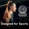 1PACK Wireless earbud-style Bluetooth headphones with LED display, featuring stereo sound effect Suitable for running exercises or fitness activities.