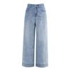 Nine-point Straight Jeans for Women In Summer New High-waist Loose Slim Pants Small Wide-leg Pants