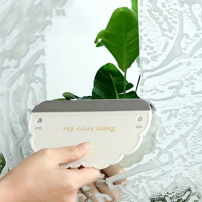 Happy Every Day Mini Bathroom Squeegee - Silicone Blade for Seamless Glass, Tile, Countertop, and Mirror Cleaning