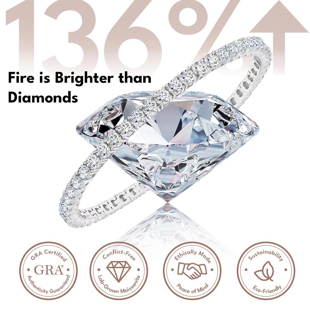 3mm-10mm 18K Gold Plated 925 Sterling Silver VVS Moissanite  Women Mossanite Stud Earrings Men