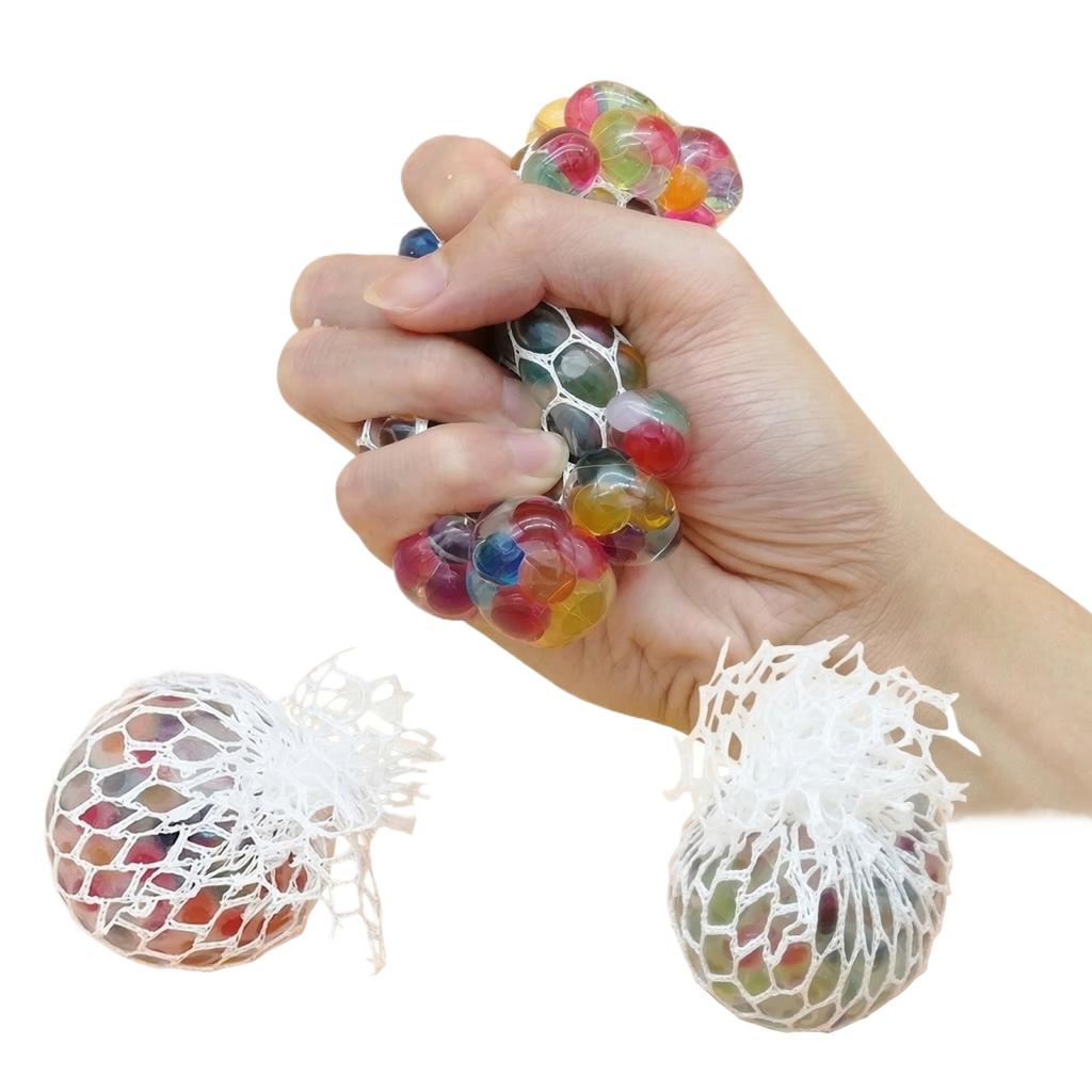 Mesh Soft Balls, Pressure-relieving Squeezing Grape Balls, Stress-relieving Balls (random Color)100ml