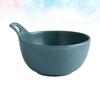 1Pcs Ceramic Blue Salad Bowl Ovenproof Creative Tableware for Home Restaurant Food Serving Dessert Snack Fruit