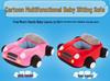 Children's Cartoon Car Plush Sofa Chair - Anti-Fall Learning Seat & Toy for Birthday Gift