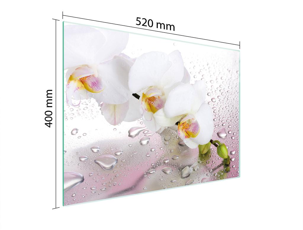 SZKLANA DESKA DO KROJENIA 52x40 ORCHIDEA