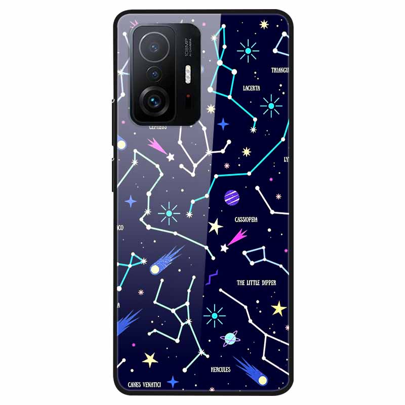 For Xiaomi 11T Tempered Glass Case Soft Bumper Hard Funda For Xiaomi mi 11T Pro Phone Case 11 T 11T Pro 11TPro Back Cover Shells