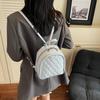 Mini backpack women's new fashion rhombus backpack summer leisure travel small bag