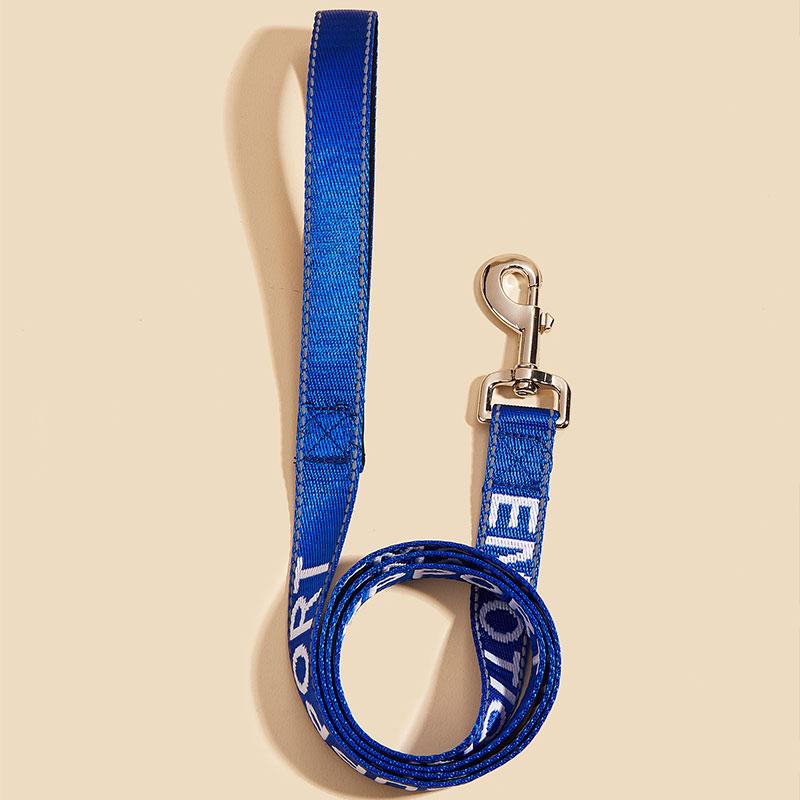Laisse pour chien d'assistance 2,5*120cm avec poignée en néoprène, Support animal, Lettre brodée, Laisse réfléchissante pour chien (as the picture,4ft)