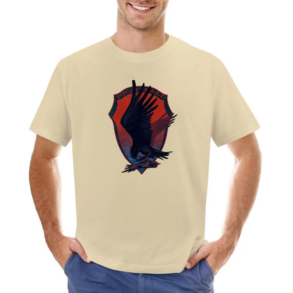 Nightfall Raven Emblem från Armored Core VI T-shirt kawaii kläder stora storlekar herr träningsskjortor