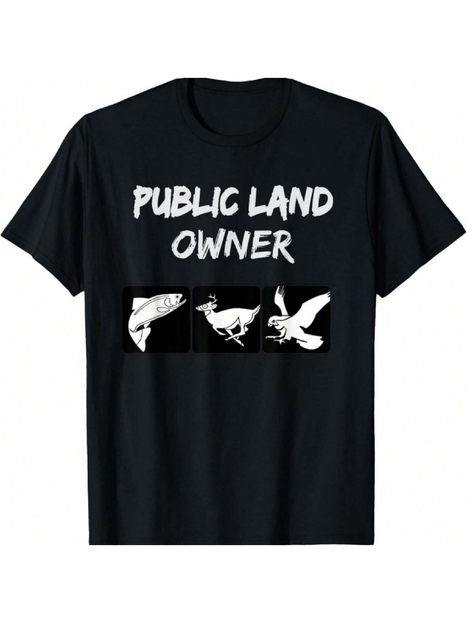 Public Land Owner T Shirt NATURE For Camping And Hiking T-Shirt S разноцветный