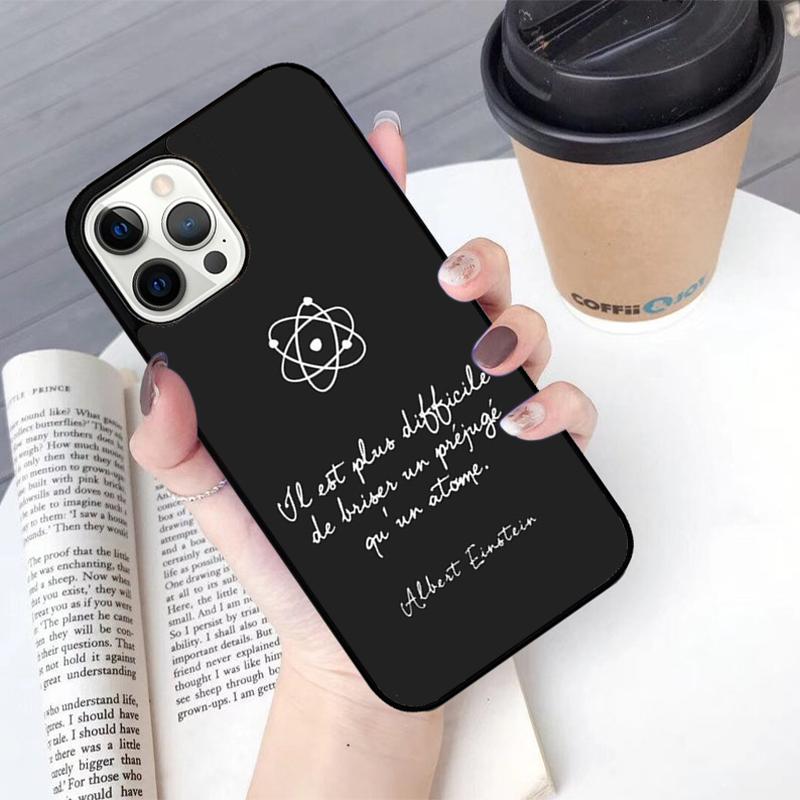 Atom Chemistry Science Phone Case For iPhone 17 Air 13 12 14 15 16 Cover For Apple Pro Max 6S Plus Coque