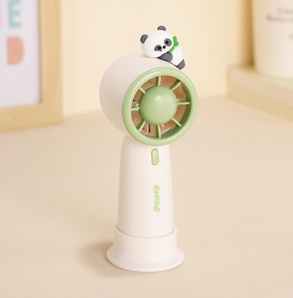 Compact USB Rechargeable Low Noise Donut-Shaped Handheld Turbo Fan
