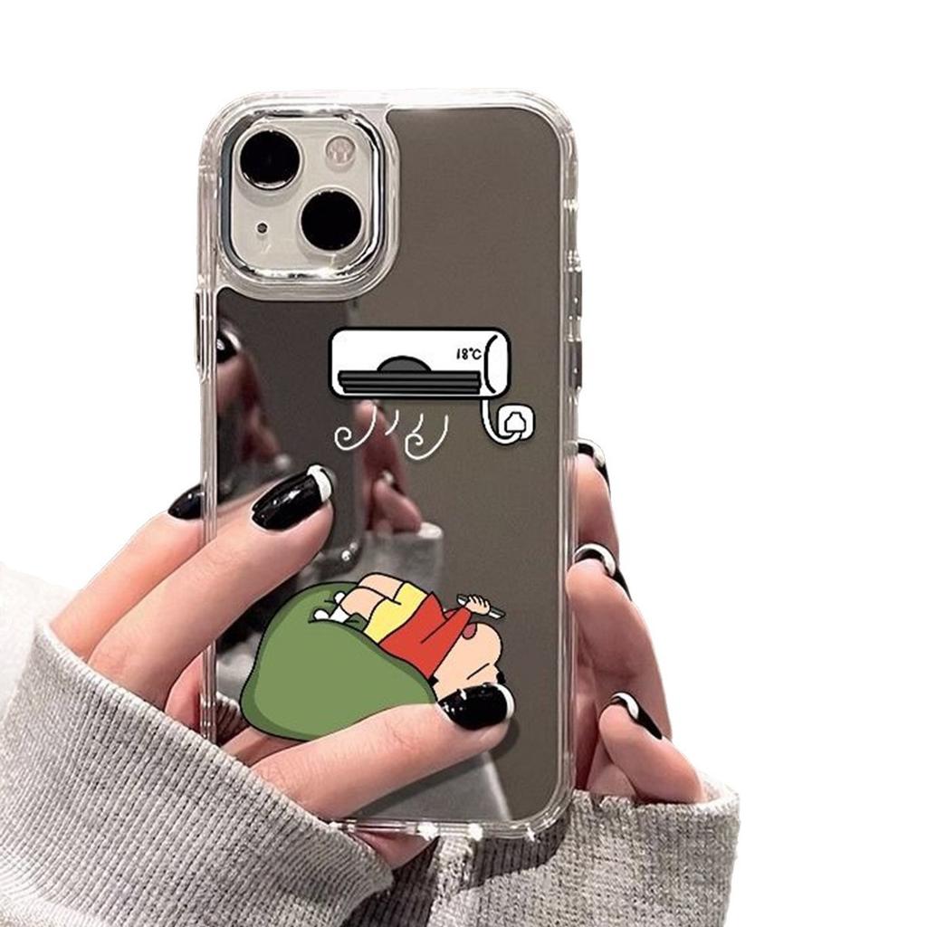 For Xiaomi 14PRO Mirror Puff Case Cartoon Mirror Phone Case Cooling Summer for Redmi NOTE13PRO