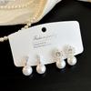 Amber Coffee French Retro Luxury Earrings - Women's Elegant Studs with Niche Design